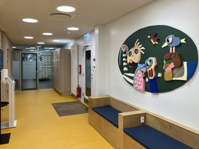 Ankomstområde i nye tandlægeklinik