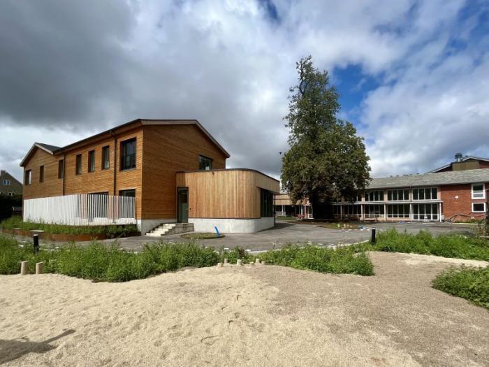 Billede af Heerup Skoles nye tilbygning