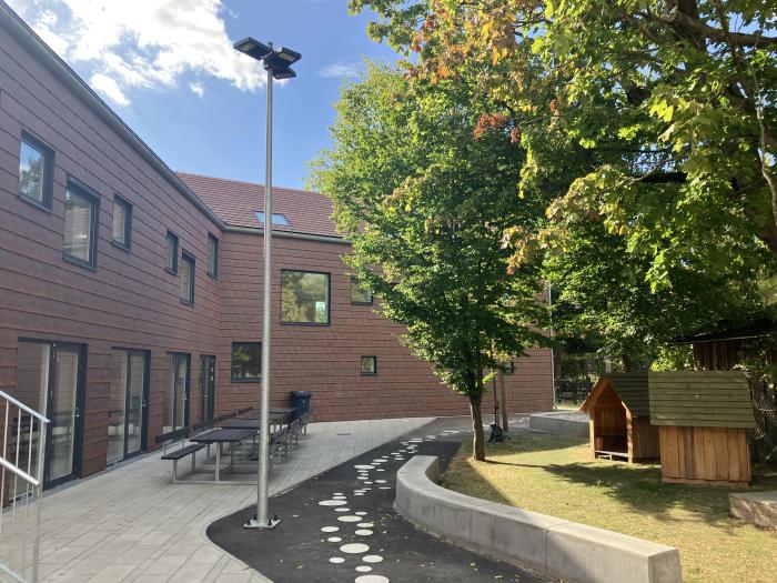 Facaden på Gerbrandskolens KKFO