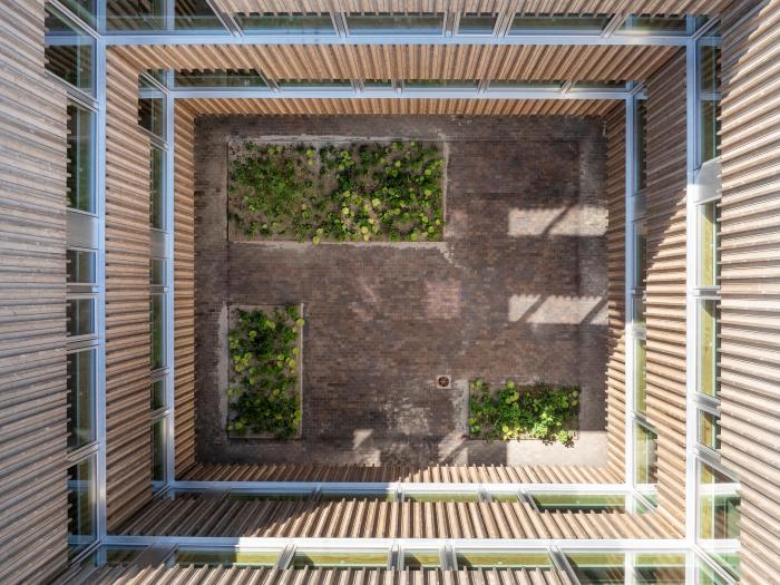 Linde Allés atrium i dagslys